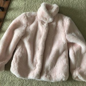 Light pink furry jacket